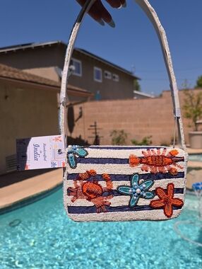 Viral Beaded Sea Life Shoulder Bag